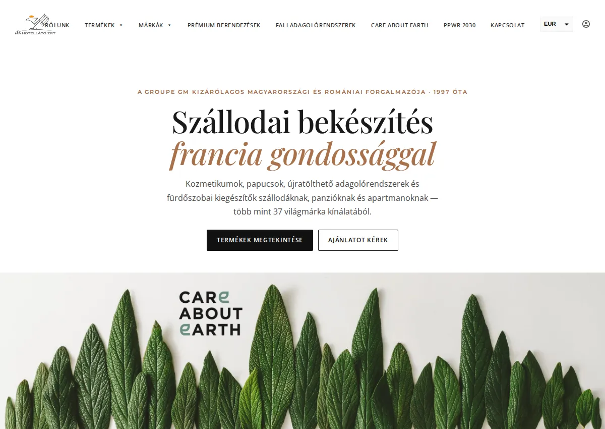 Store homepage
