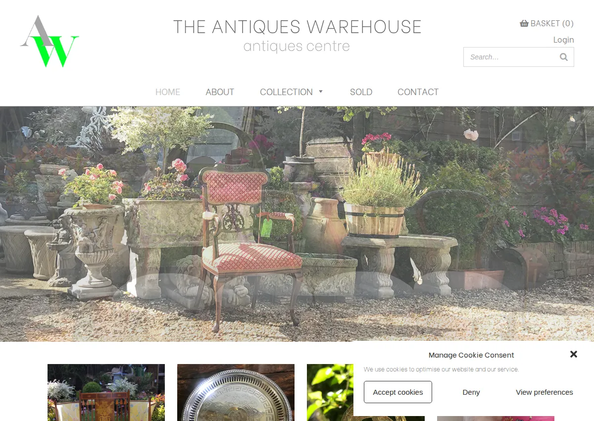 Store homepage