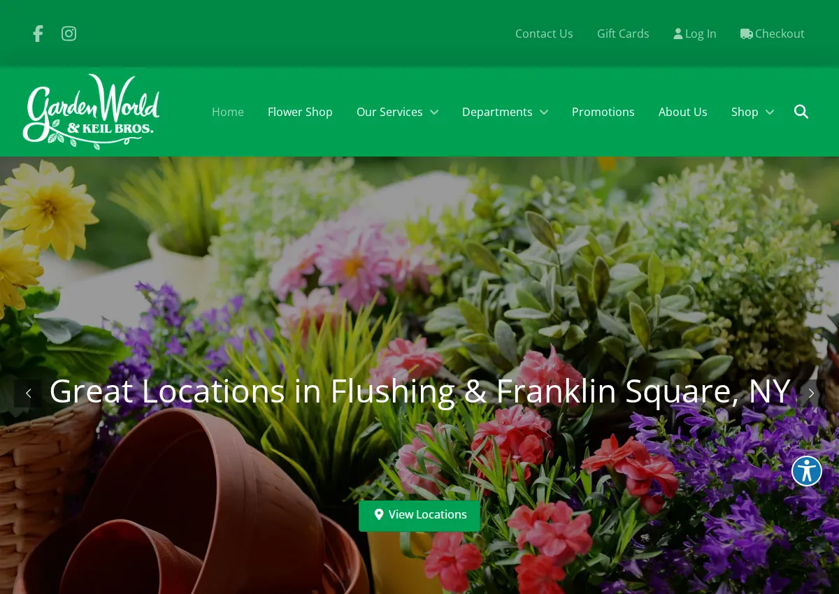Store homepage