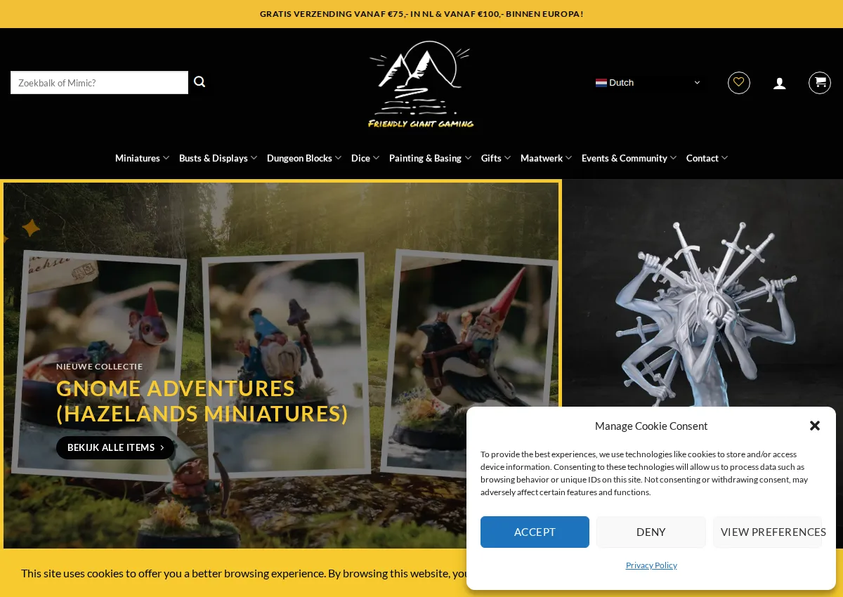 Store homepage