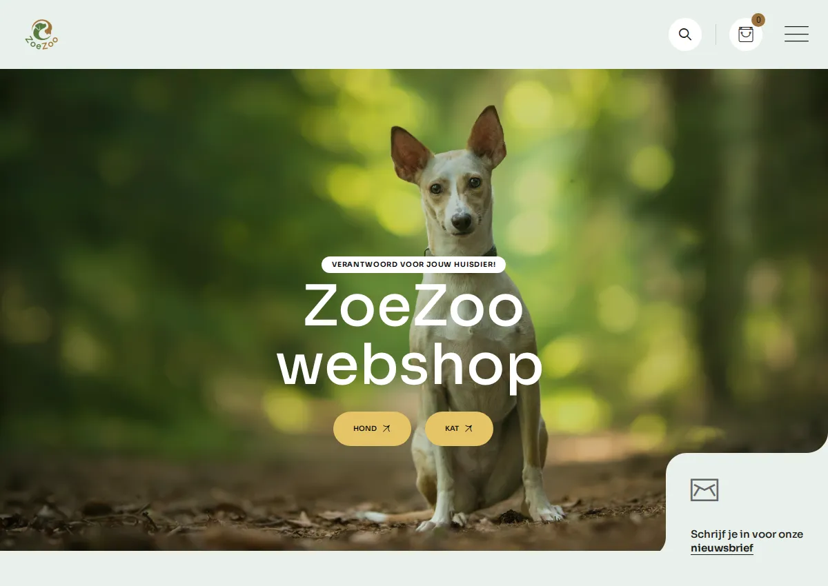 Store homepage