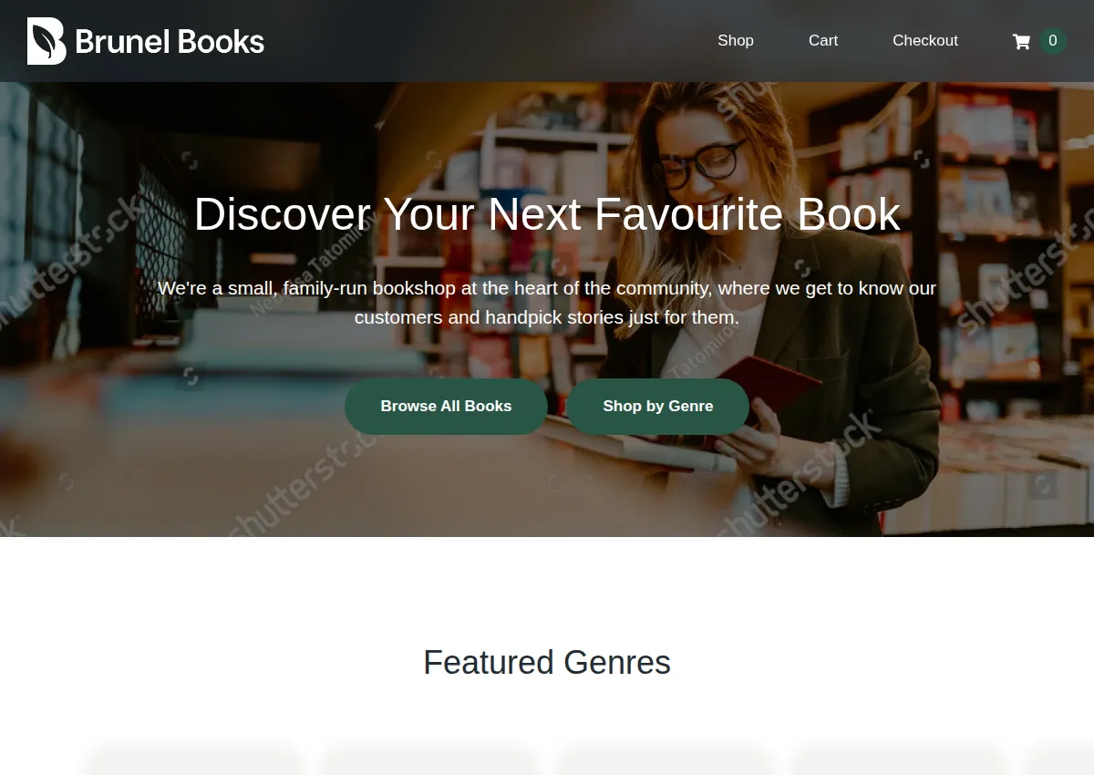 Store homepage