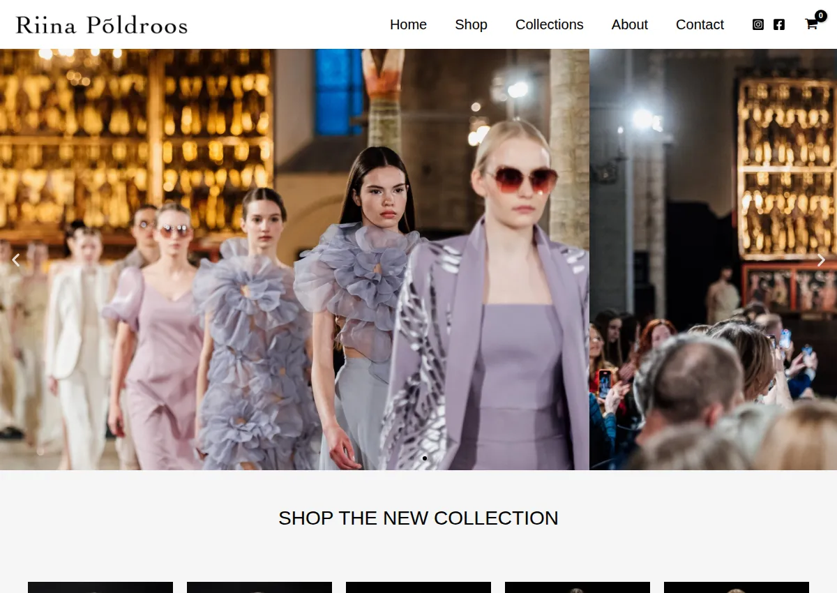 Store homepage