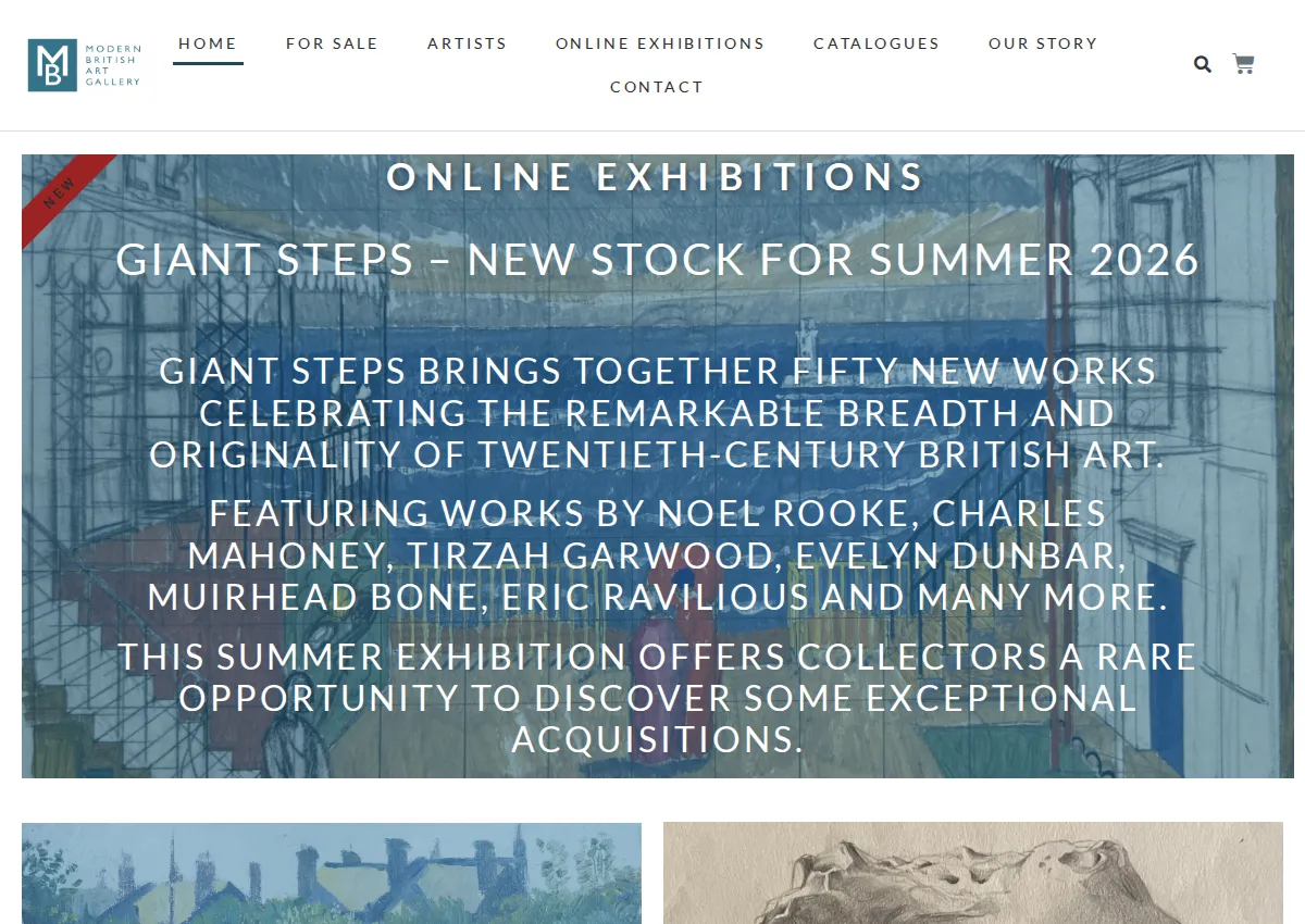 Store homepage