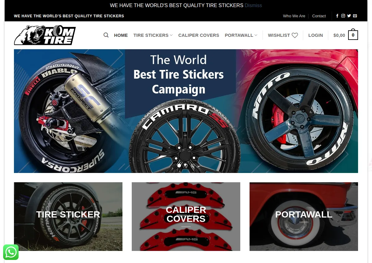 Store homepage