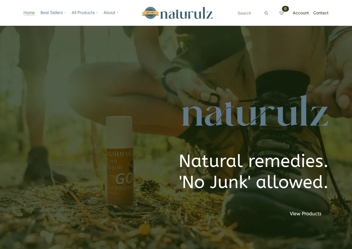 Store homepage