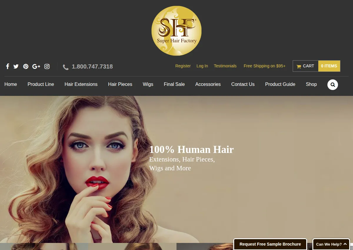 Store homepage