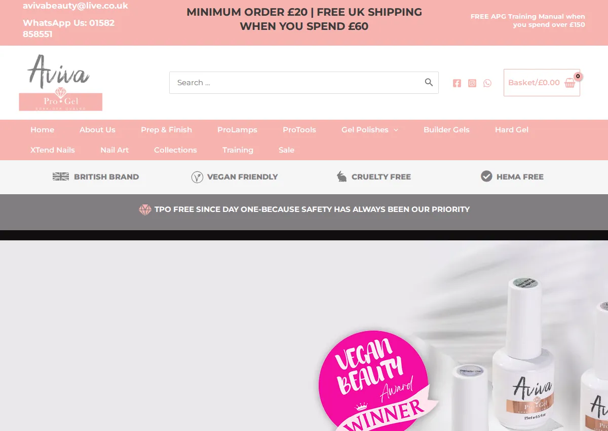 Store homepage