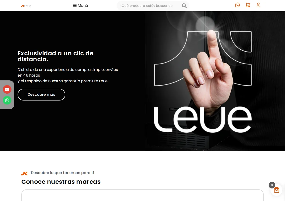 Store homepage