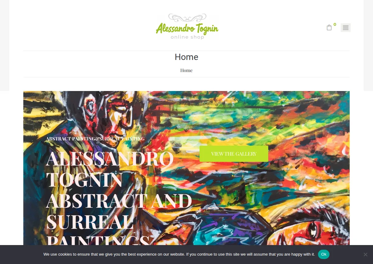 Store homepage