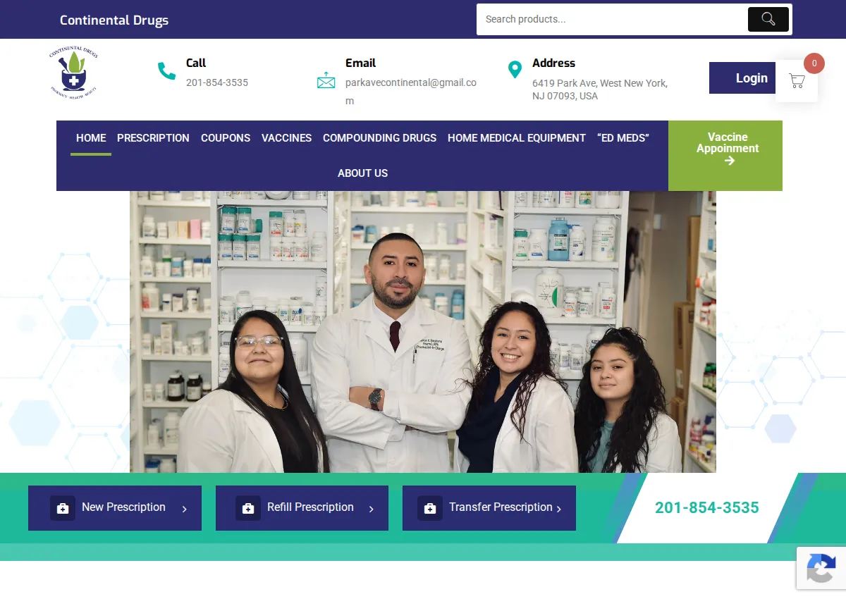 Store homepage