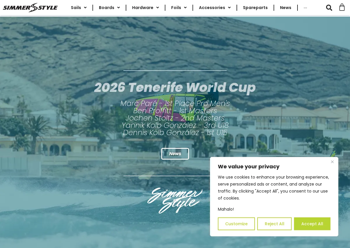 Store homepage
