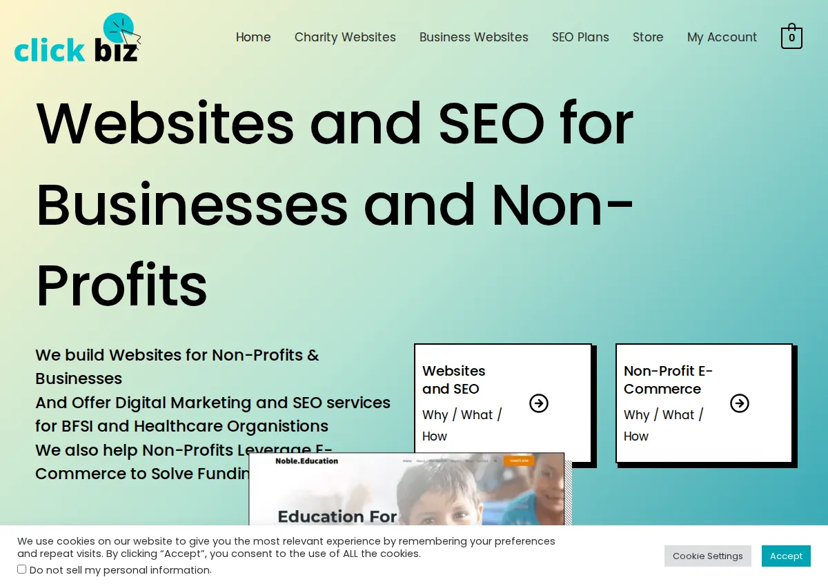 Store homepage