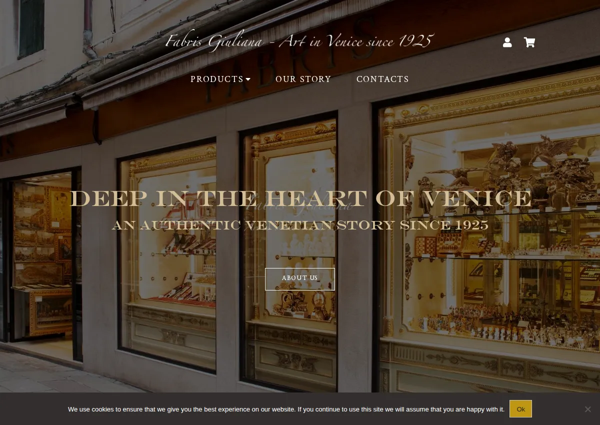 Store homepage