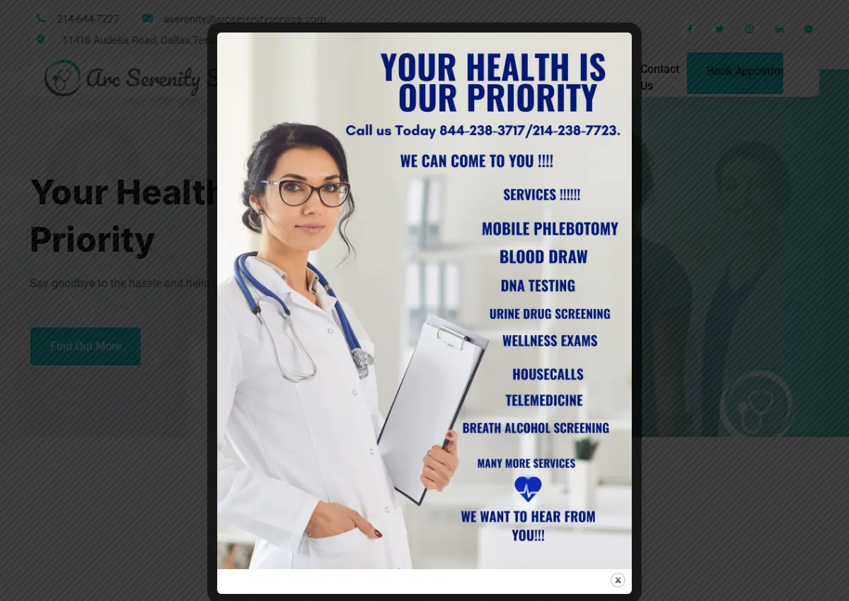 Store homepage