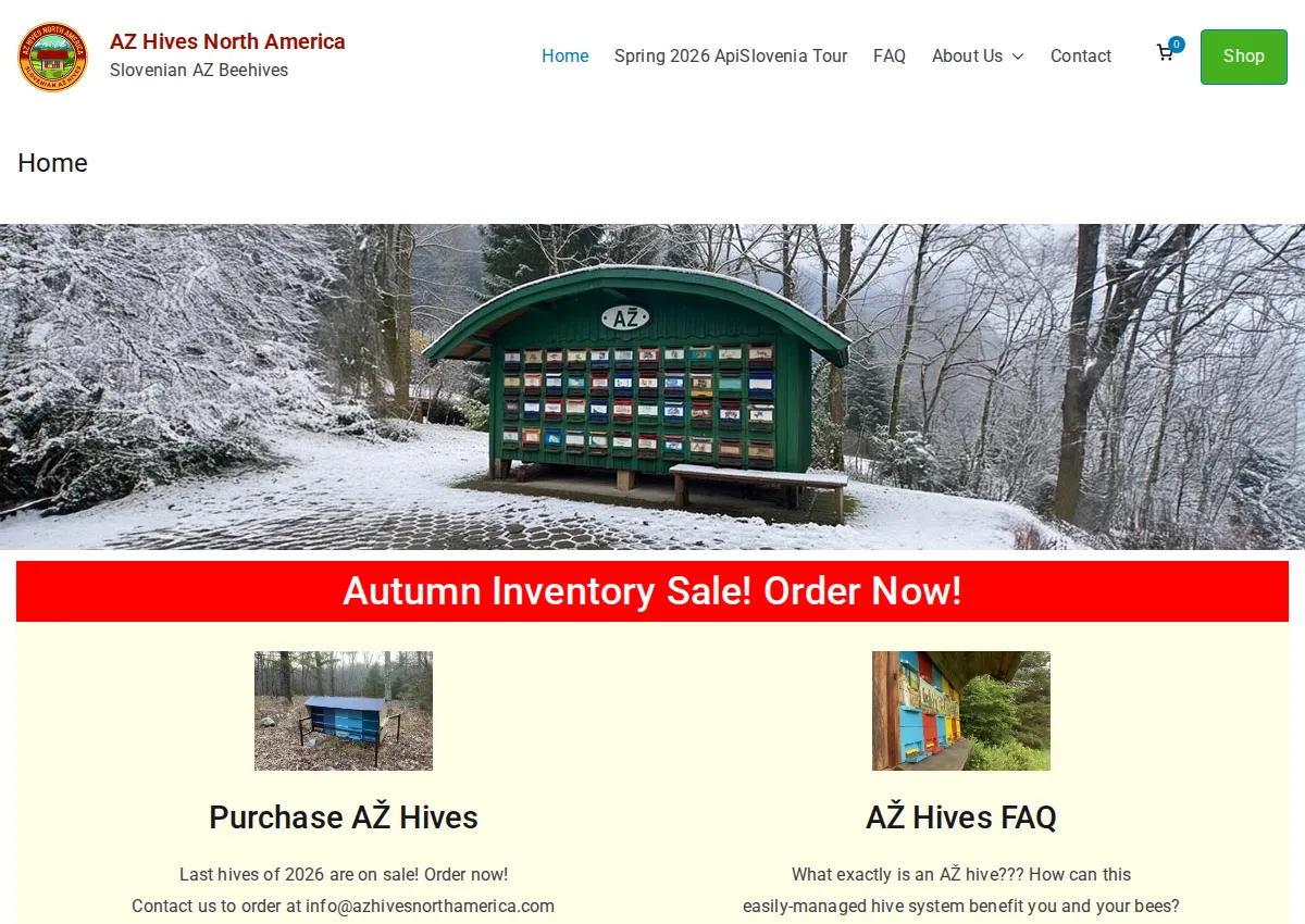 Store homepage