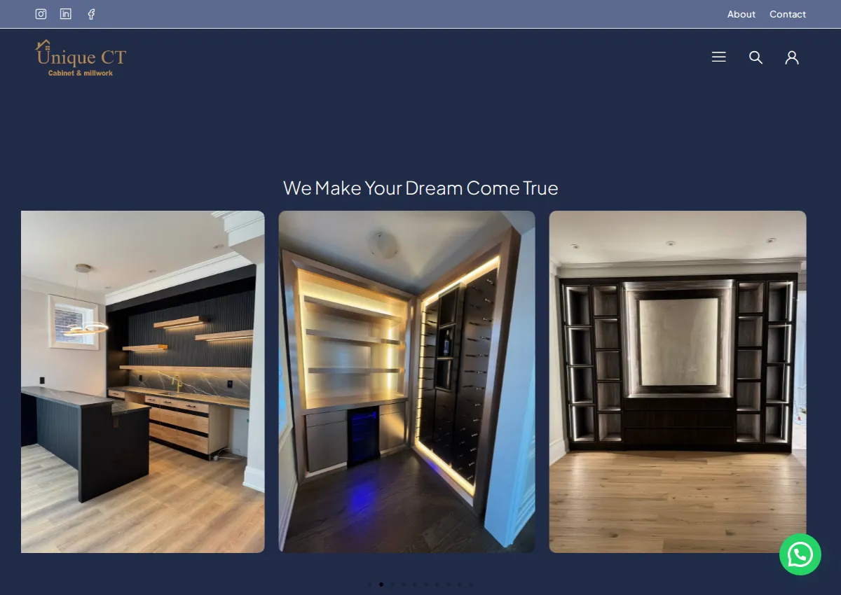 Store homepage