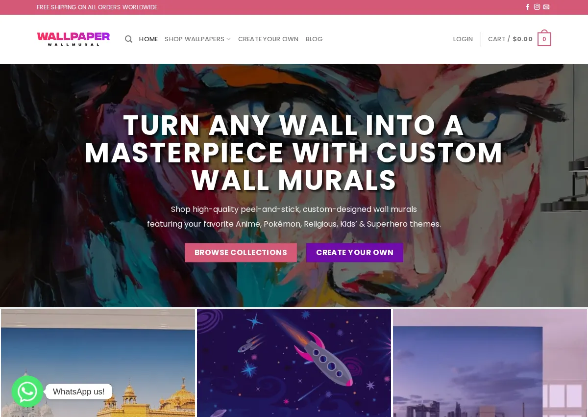 Store homepage