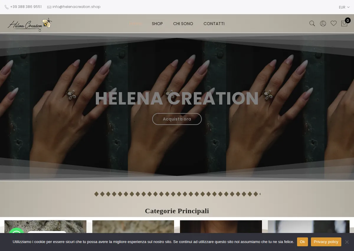 Store homepage