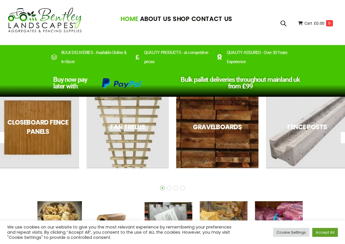 Store homepage