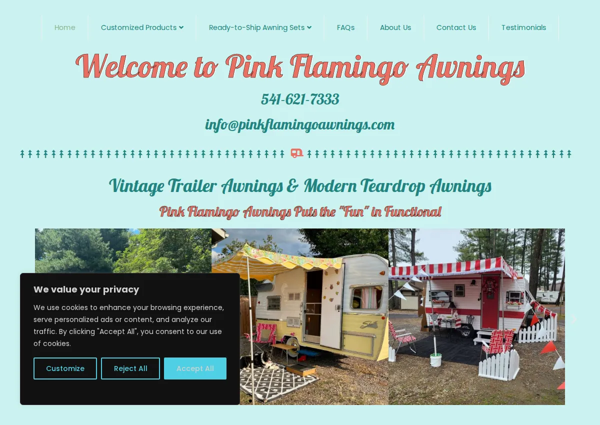 Store homepage