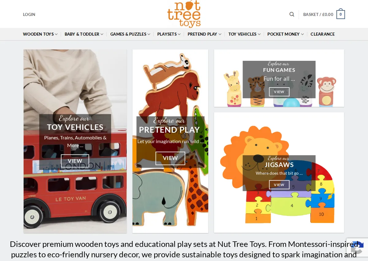 Store homepage