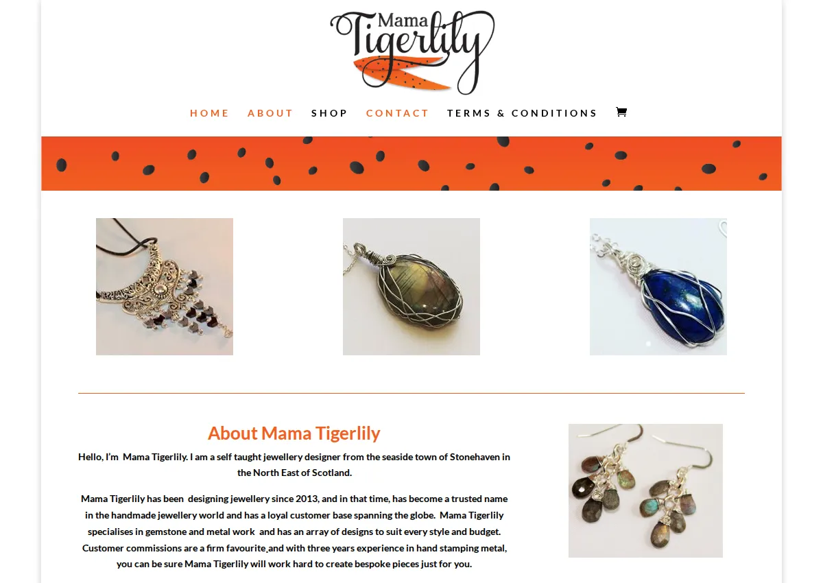 Store homepage