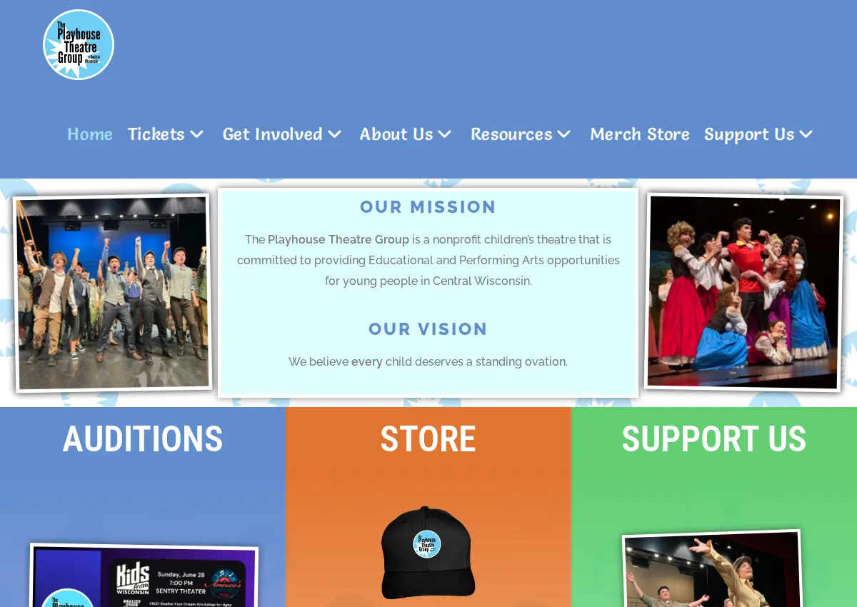 Store homepage