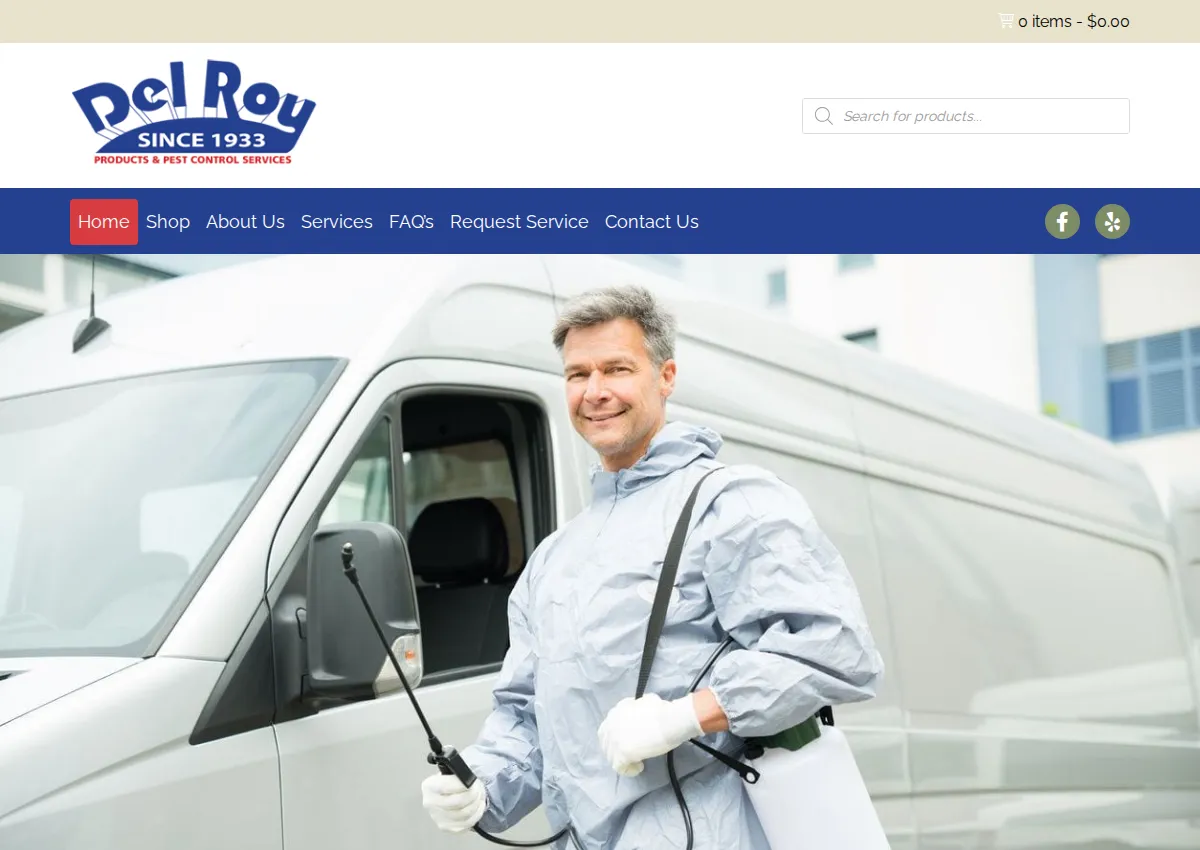 Store homepage