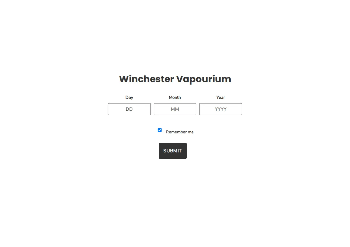 Store homepage
