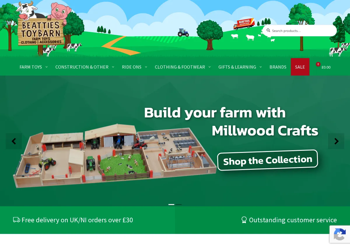 Store homepage
