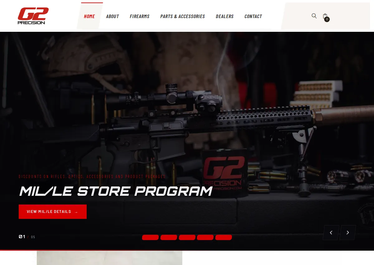 Store homepage