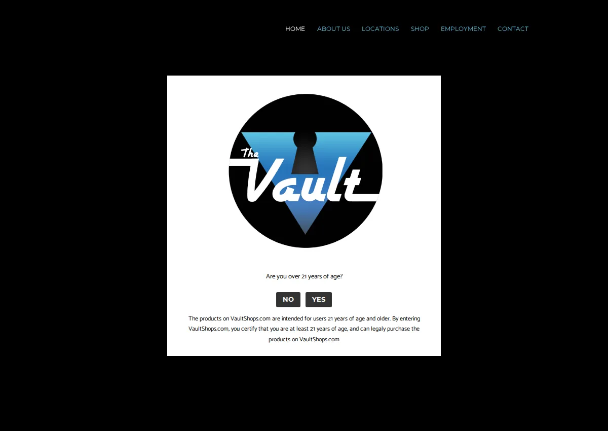 Store homepage