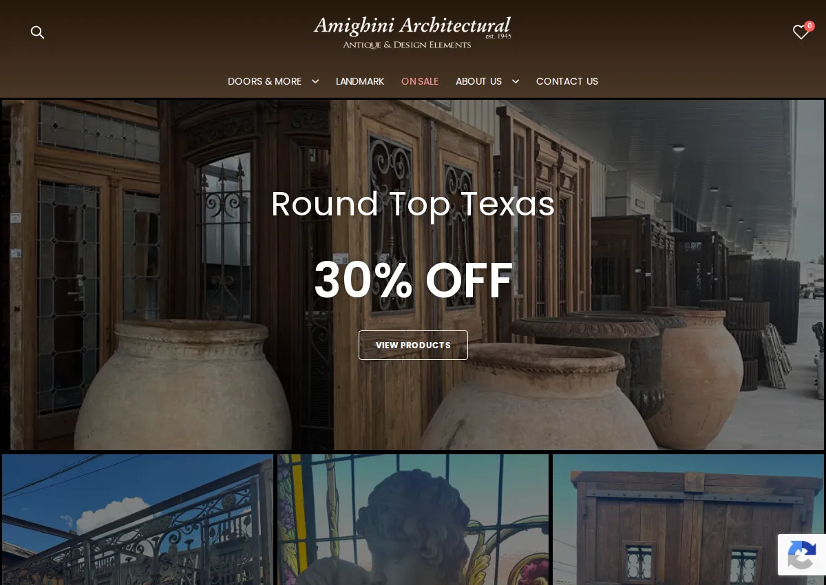 Store homepage