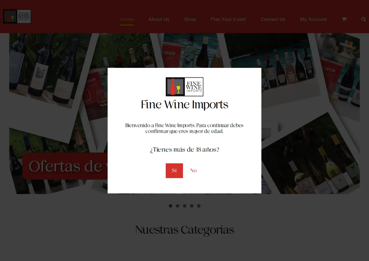 Store homepage