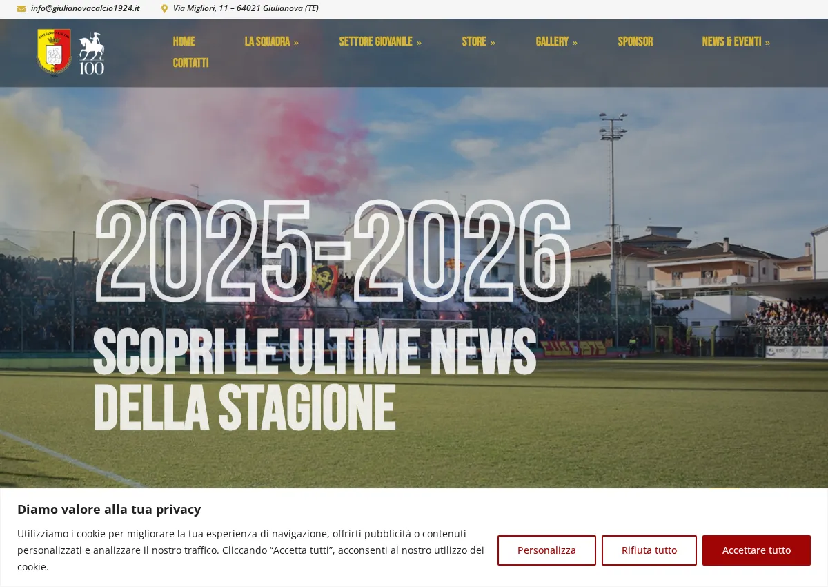 Store homepage