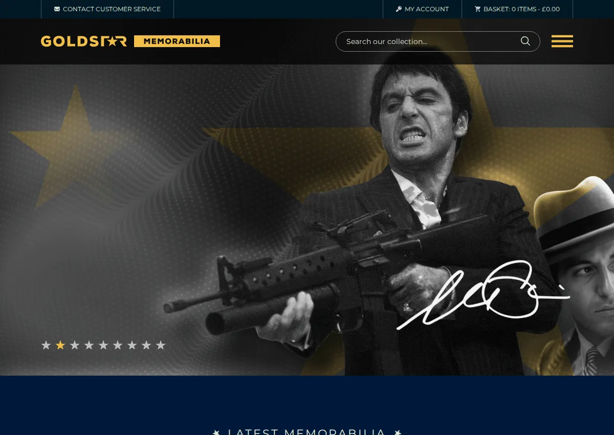 Store homepage