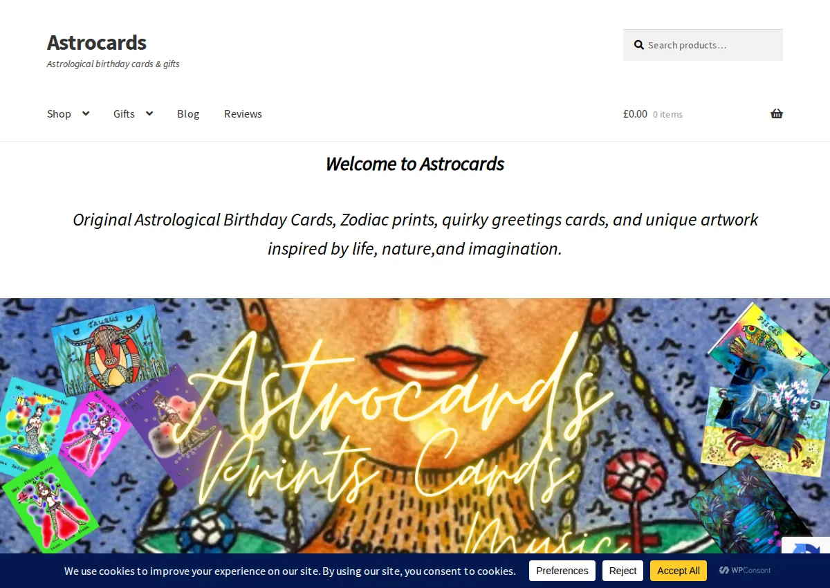 Store homepage