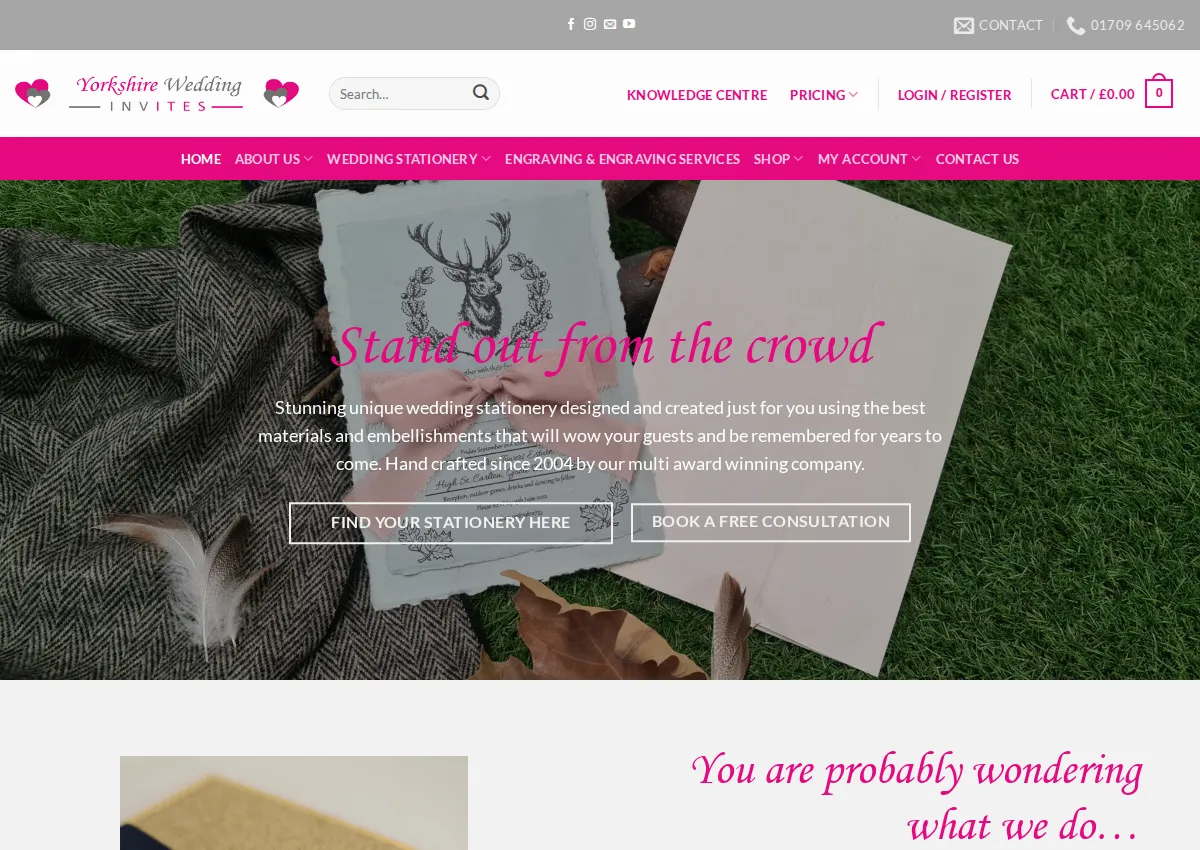 Store homepage