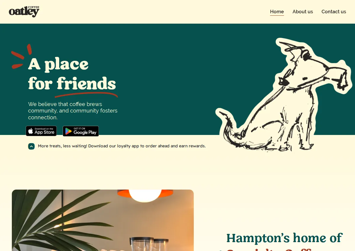 Store homepage