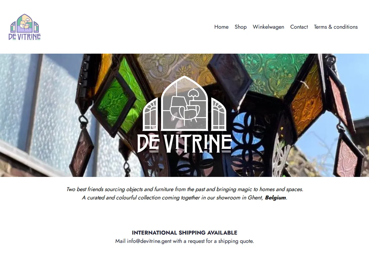 Store homepage