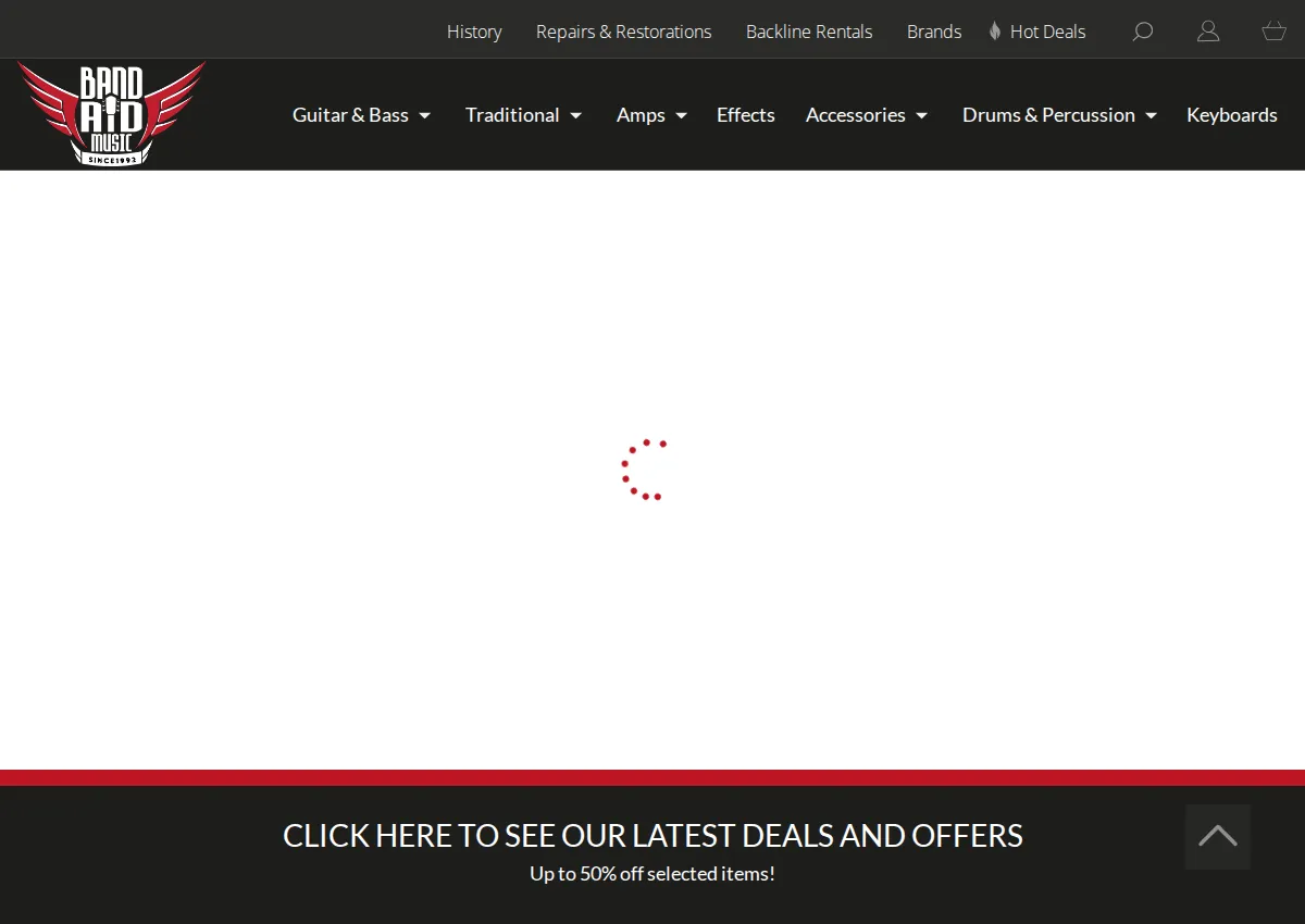 Store homepage