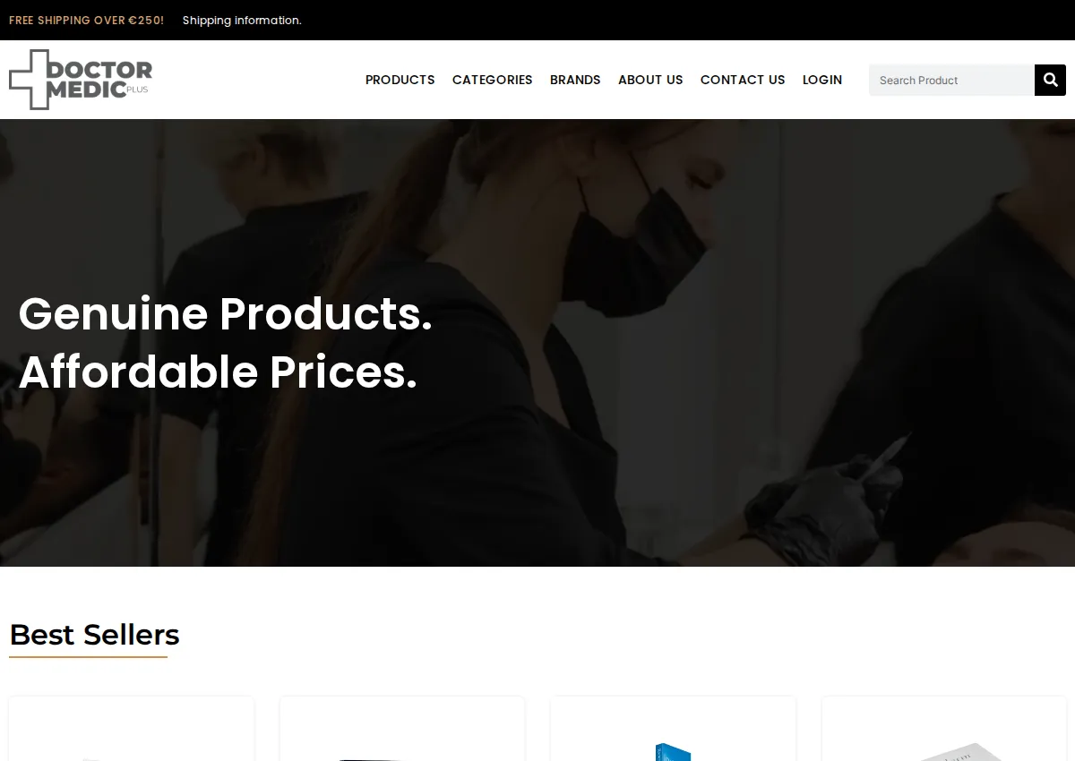 Store homepage