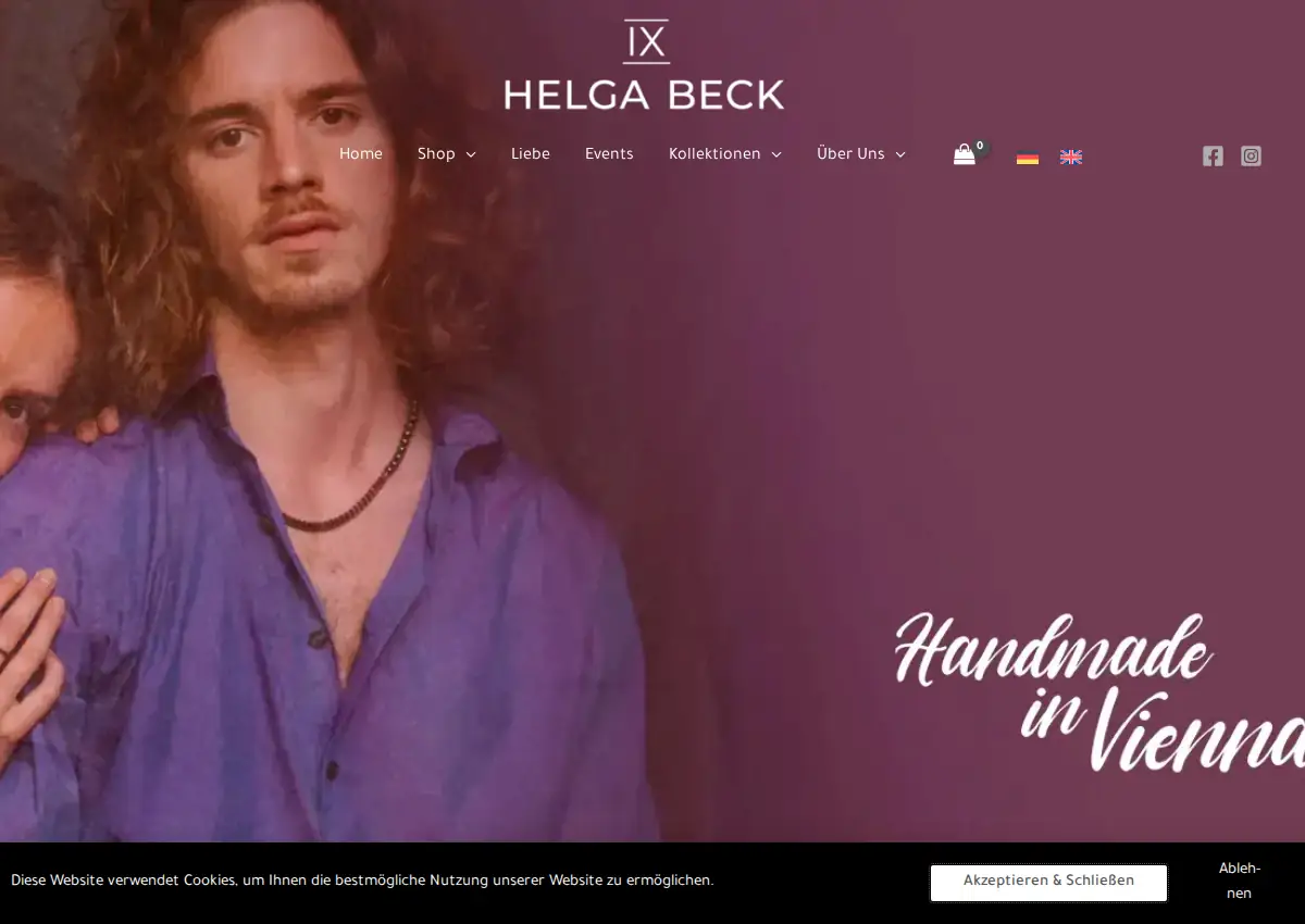 Store homepage