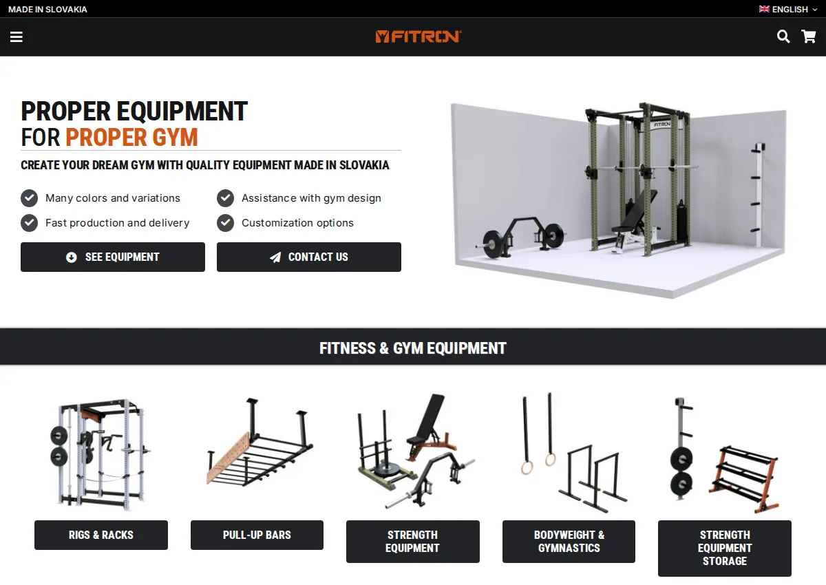 Store homepage