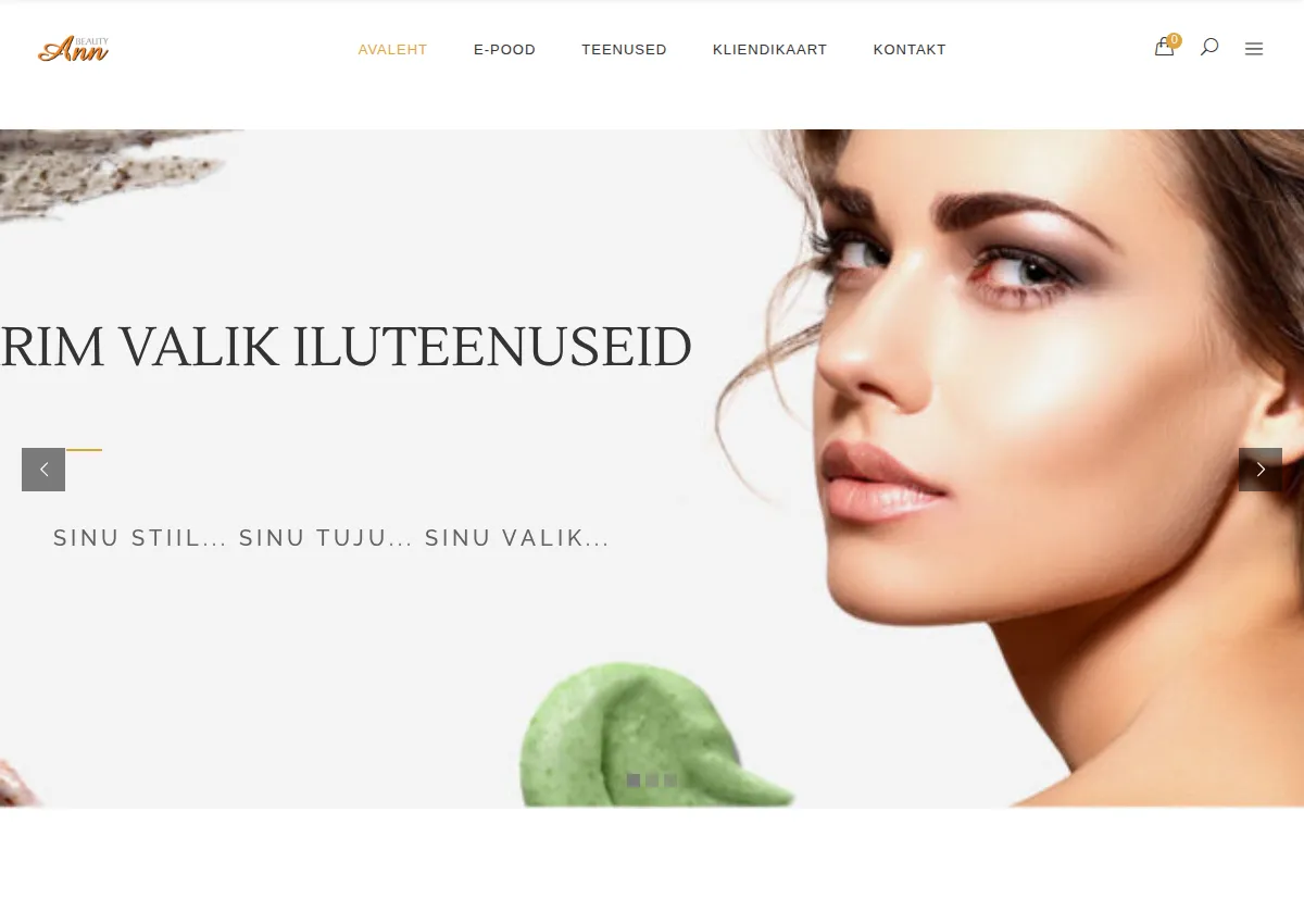 Store homepage