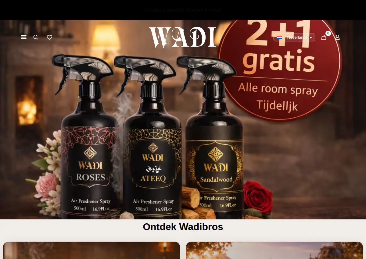 Store homepage