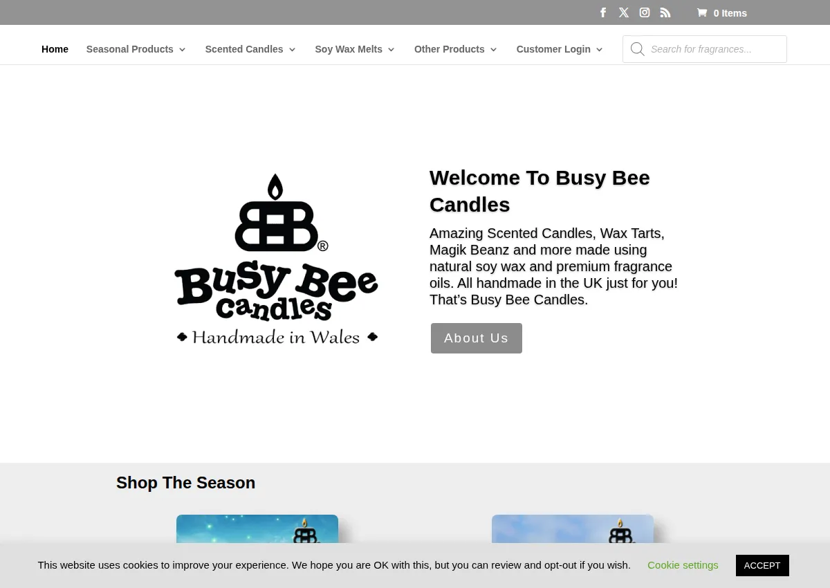 Store homepage