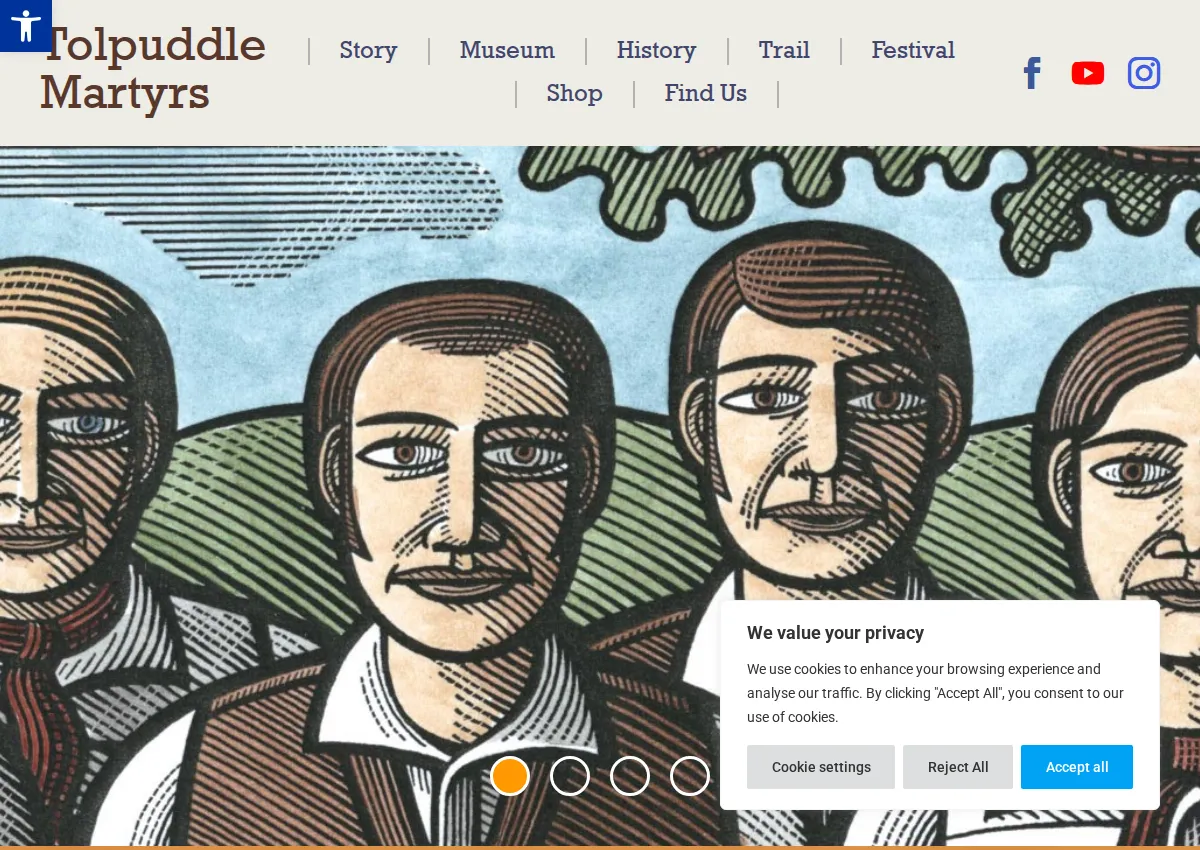 Store homepage