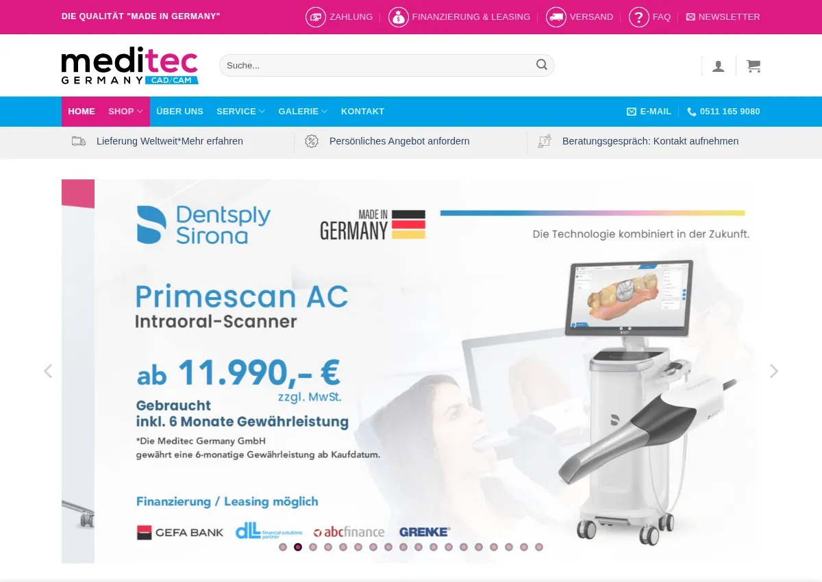 Store homepage